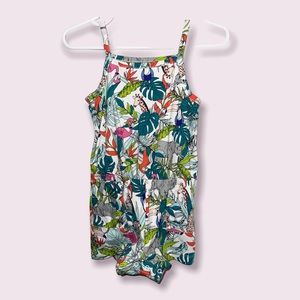 Baby Girl “Wonder Nation” Tropical Theme Romper